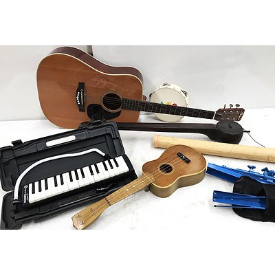 Musical Instruments & Stands - Lot of 8