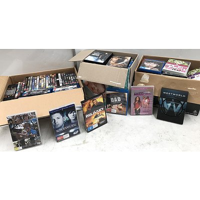Bulk Lot of DVD & Blu-Ray Movies & TV Series - Approx 150