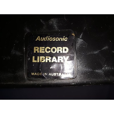 4 Vintage Audiosonic Record Library Racks