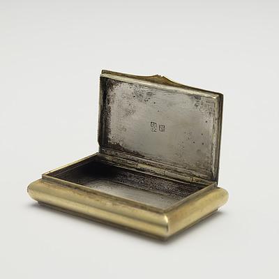 Silver Gilt Snuff Box with Chinese Export Marks