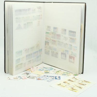 Stamp Stock Book of Mainly Australian, New Zealand and Pacific Islands Stamps