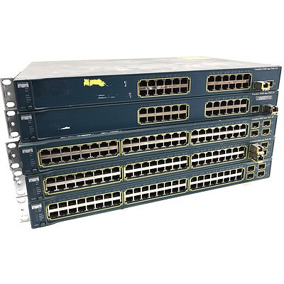 Cisco WS-C3560 Switches - Lot of 5