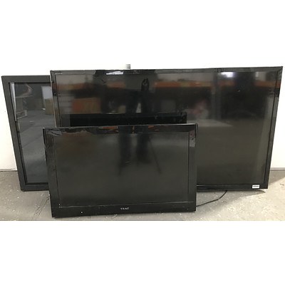 2 LCD Television & 1 Plasma Display