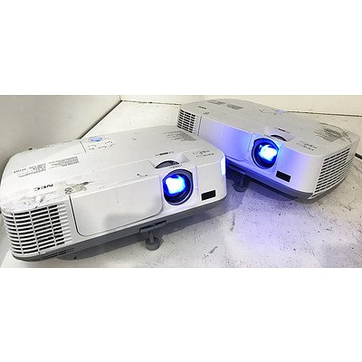 NEC M300X XGA 3LCD Projectors - Lot of 2
