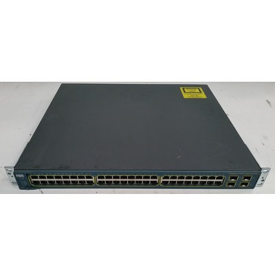 Cisco (WS-C3560G-48PS-S V05) Catalyst 3560G Series PoE-48 48-Port Gigabit Managed Switch