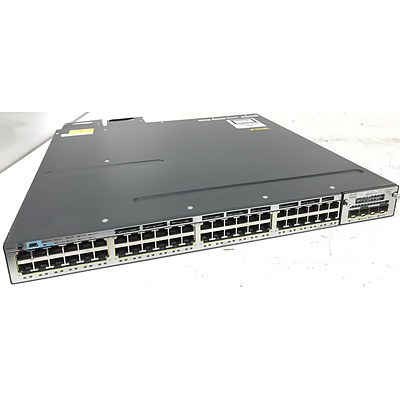 Cisco WS-C3750X-48PF-S V06 Gigabit Switch
