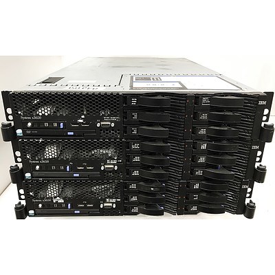 IBM System x3650 M1 2 RU Servers - Lot of 3
