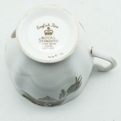 21 Piece Royal Standard English Rose Bone China Tea Service