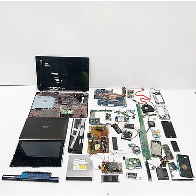 Lot of Laptop and Mobile Phone Hardware