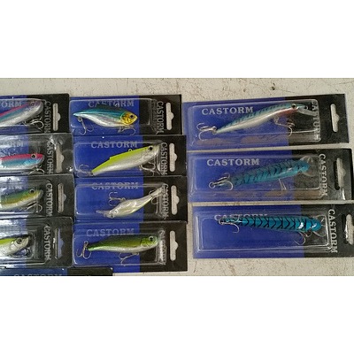 Selection of Castorm Fishing Lures - Lot of 22 - New