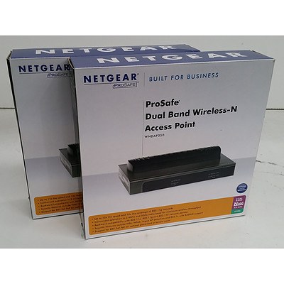 Netgear ProSafe (WNDAP350) Dual Band Wireless-N Access Point - Lot of Two *BRAND NEW