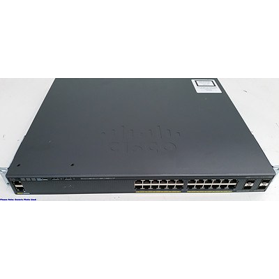 Cisco (WS-C2960X-24PS-L V01) Catalyst 2960-X Series 24-Port Gigabit Managed Switch