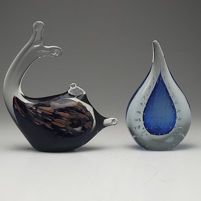 Tablonski Hand Made Sculpture and A Murano Glass Fish