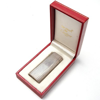 Retro Cartier Lighter, with Box and Booklet