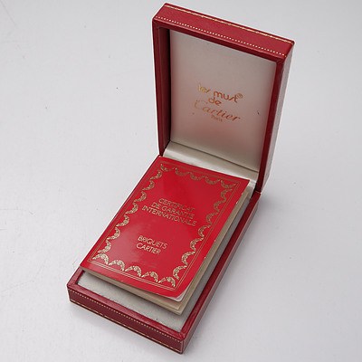 Retro Cartier Lighter, with Box and Booklet