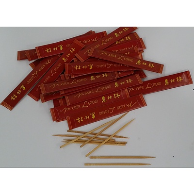 Boxes of 1000 Master Legend Toothpicks - Lot of 45 - New