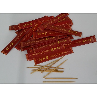 Boxes of 1000 Master Legend Toothpicks - Lot of 45 - New