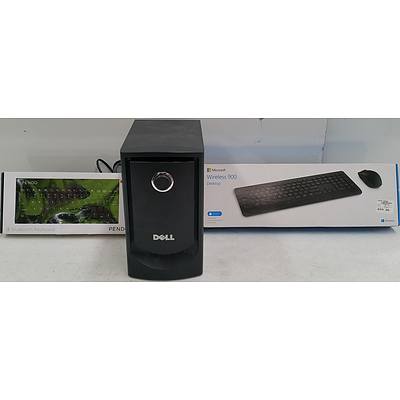 Two Wireless Keyboards and Dell Surround Sound Speaker System