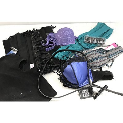 Bulk Lot of Brand New Women's Underwear & Accessories - RRP Over $400