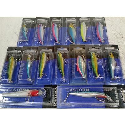 Selection of Castorm Fishing Lures - Lot of 15 - New
