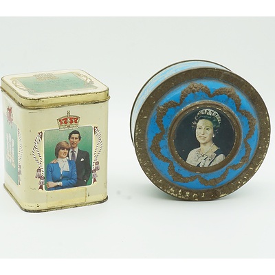 Two Vintage Royal Tins, Including the Marriage of The Prince of Wales and Lady Diana Spencer 29 July 1981