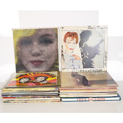 Group of Records, Including Simon and Garfunkel, David Bowie, Oliva Newton John and More