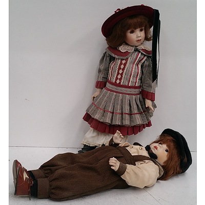 Franklin Heirloom Dolls - Lot Of 2