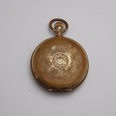 American Waltham Rolled Gold Cased Hunter Pocket Watch