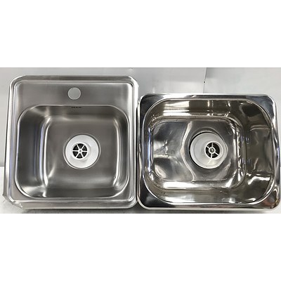 Stainless Steel Sinks - Lot of 2 - Brand New