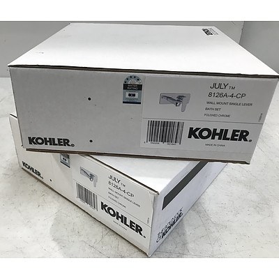 Kohler July Wall Mount Bath Set - Lot of 2 Brand New - RRP Over $850