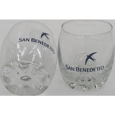 San Benedetto 350ml Glass Tumblers - Lot of 72 - Brand New