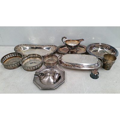Silver Plated Table Ware and Serving Ware - Lot of 10