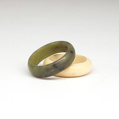 Ivory Ring and Another Jade