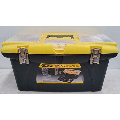 Stanley Portable Toolbox and Various Tools