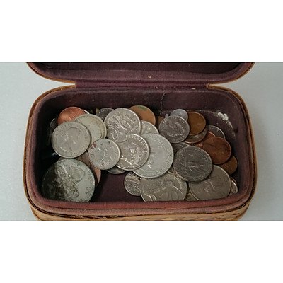 Selection of Australian Pennies, Half Pennies and Shillings
