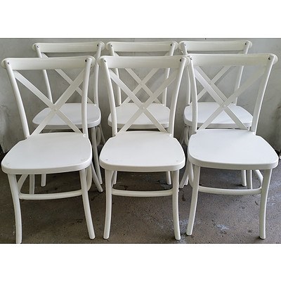 Contemporary Outdoor Chairs - Lot of Six
