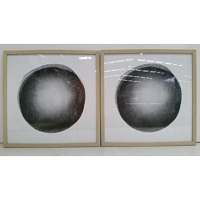 Framed Abstract Prints - Lot of Two