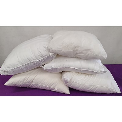 Foam European Bedroom Pillows - Lot of Five