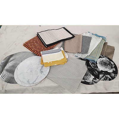 Table Runners, Table Mats and Tea Towels - Lot of 10
