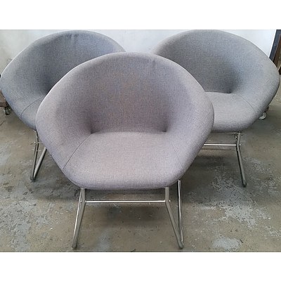 Contemporary Occasional Chairs - Lot of Three