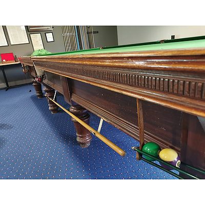 Full Size 12 x 6ft Imperial Billiard Table Co Leichhardt Sydney - Complete with Accessories