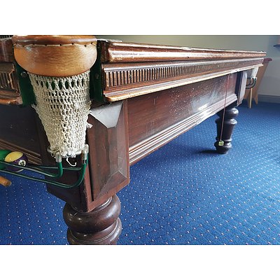 Full Size 12 x 6ft Imperial Billiard Table Co Leichhardt Sydney - Complete with Accessories