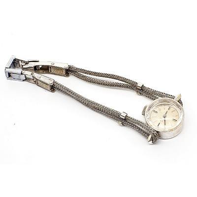 14ct White Gold Cased Omega Ladies Wrist Watch