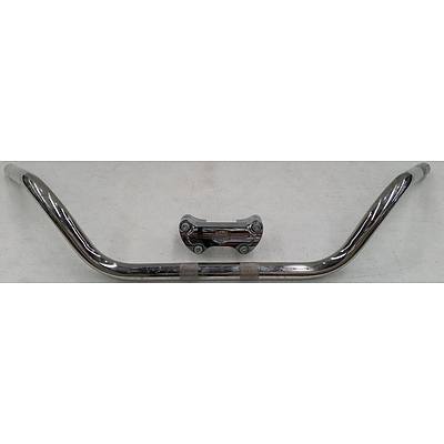 Harley Davidson Fatboy Handlebar and Mounting Clamp