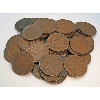 Australia - Pennies (x54) George V 1911-1936