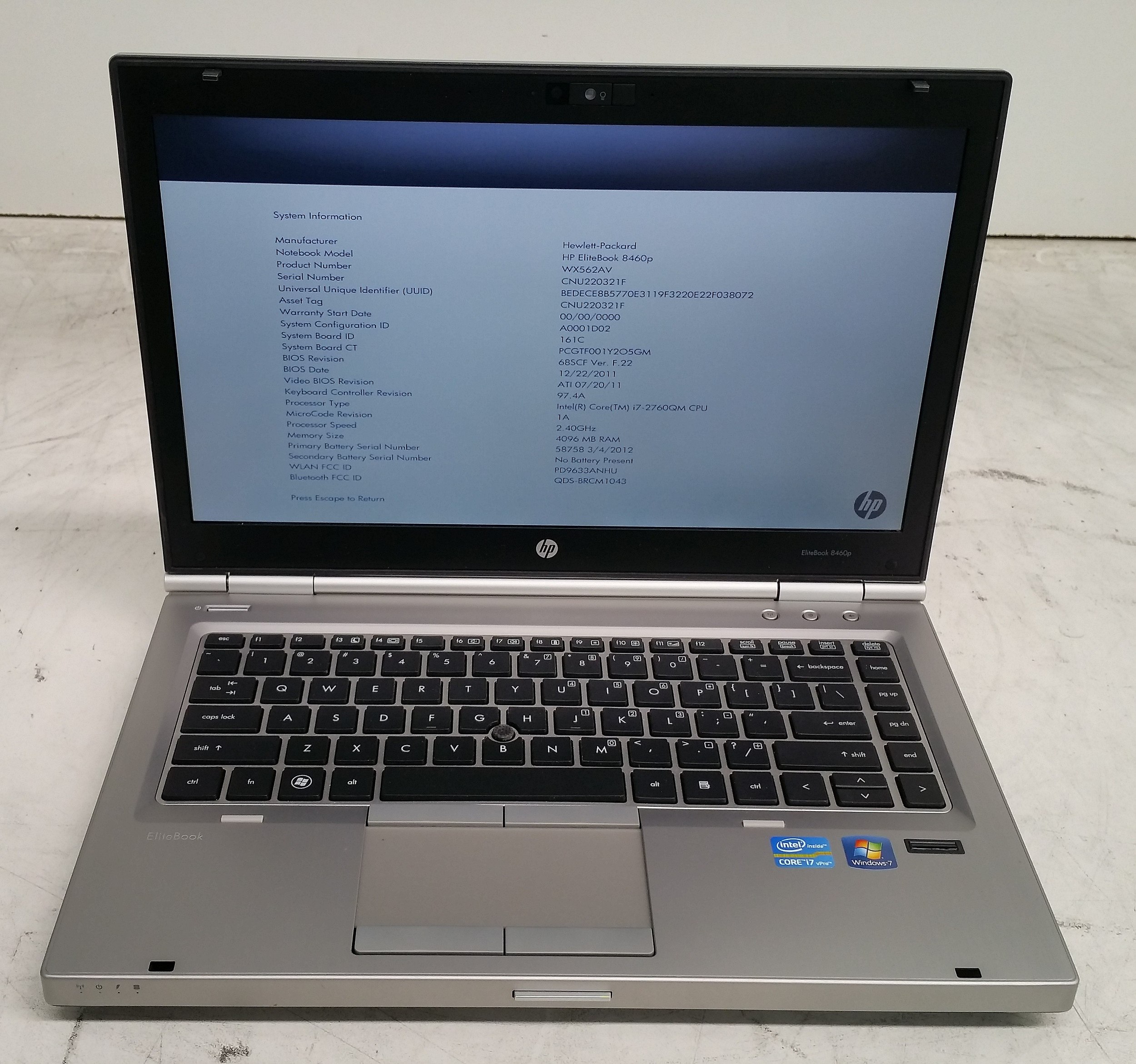 HP EliteBook 8460p 14-Inch Core - Lot 1079742 | ALLBIDS