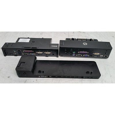 Assorted Laptop Docking Stations - Dell & HP