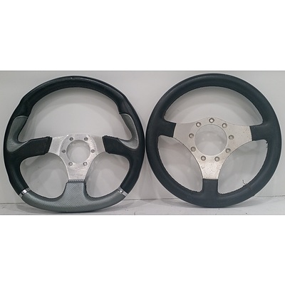 Automotive Sports Steering Wheel - Lot Of 2