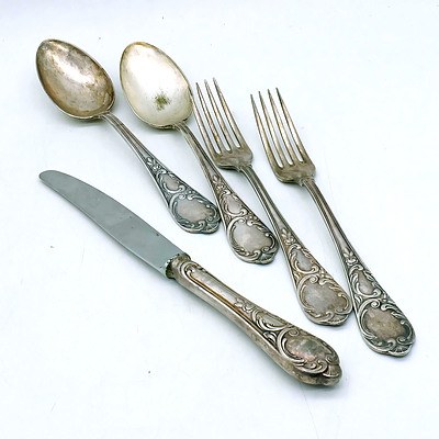 Five Silver Plate Cutlery Items
