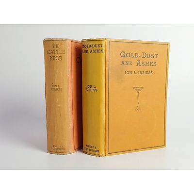 The Cattle King (1936) Gold Dust and Ashes (1936) by Ion Idriess, Angus and Robertson, Hard Covers